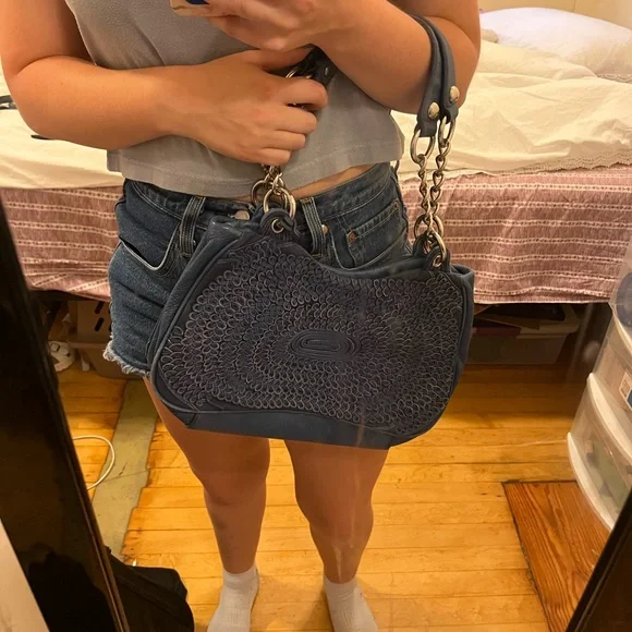 Elliott Lucca Blue Handbag - Picture 2 of 3